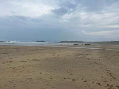 Looking back - towards Godrevy Island and the lighthouse